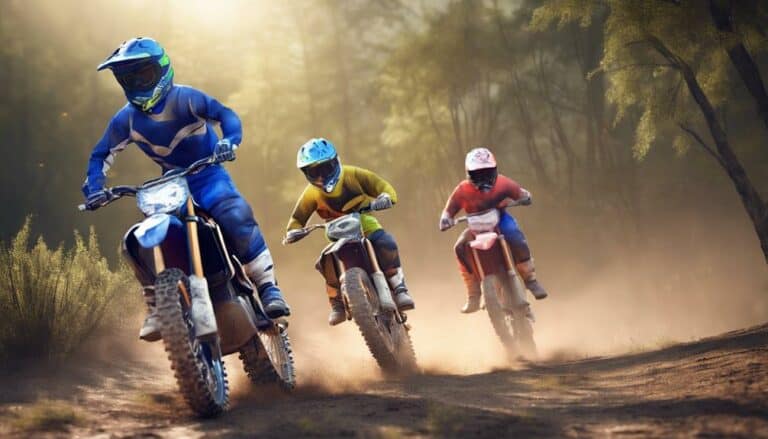 avoiding collisions while dirt biking