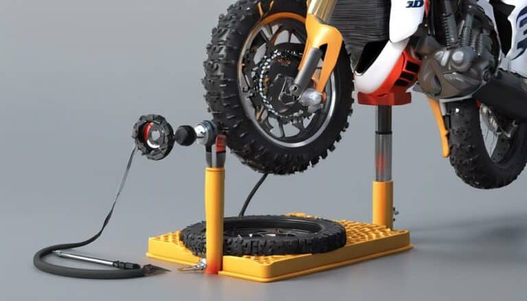 balancing dirt bike tires