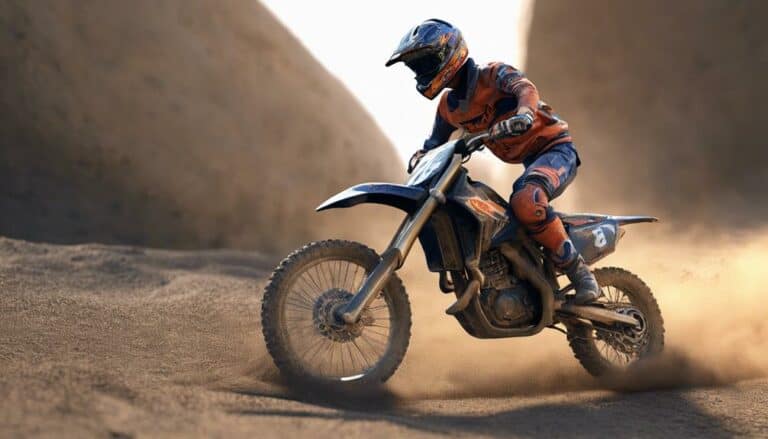 braking on a dirt bike