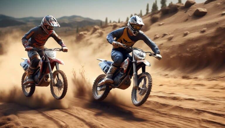 comparing enduro and motocross bikes