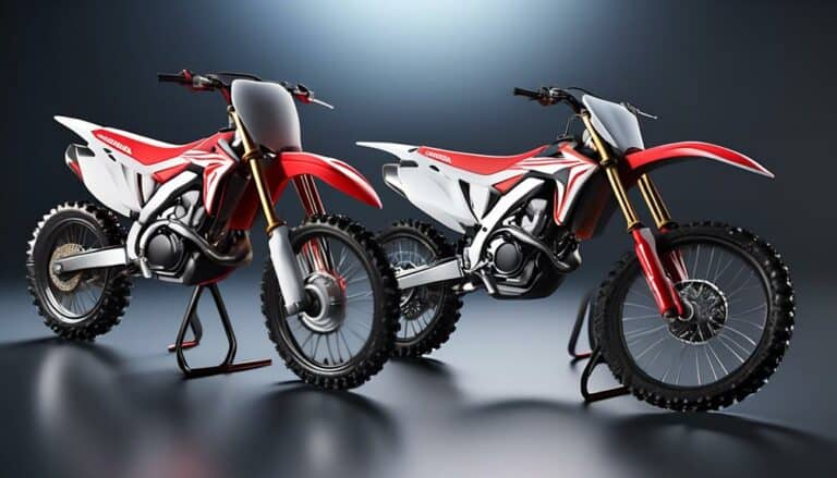 comparing honda dirt bikes