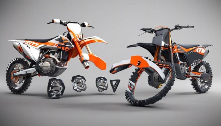 comparing ktm dirt bikes