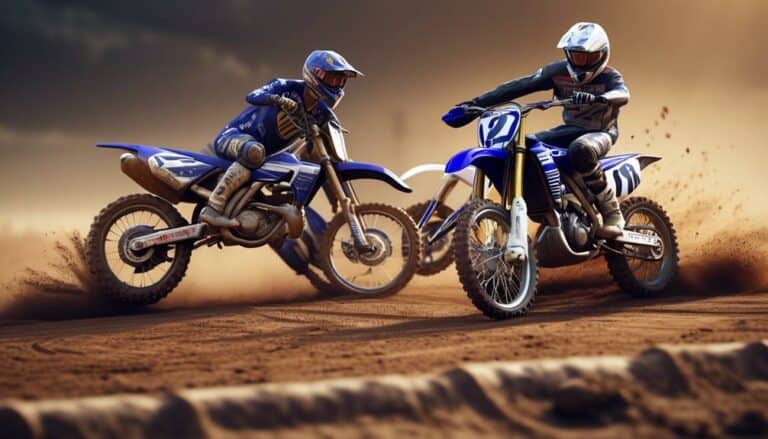 comparing yamaha motocross bikes