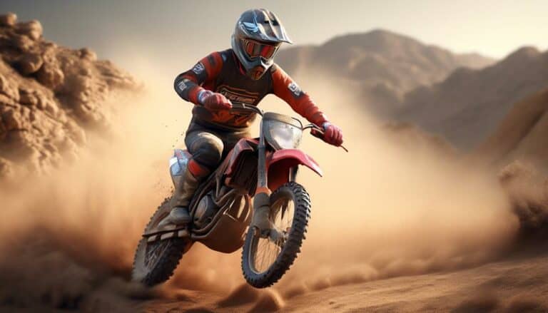 controlling speed while dirt biking