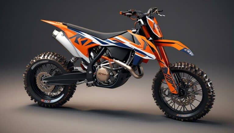 distinctive features of ktm dirt bikes