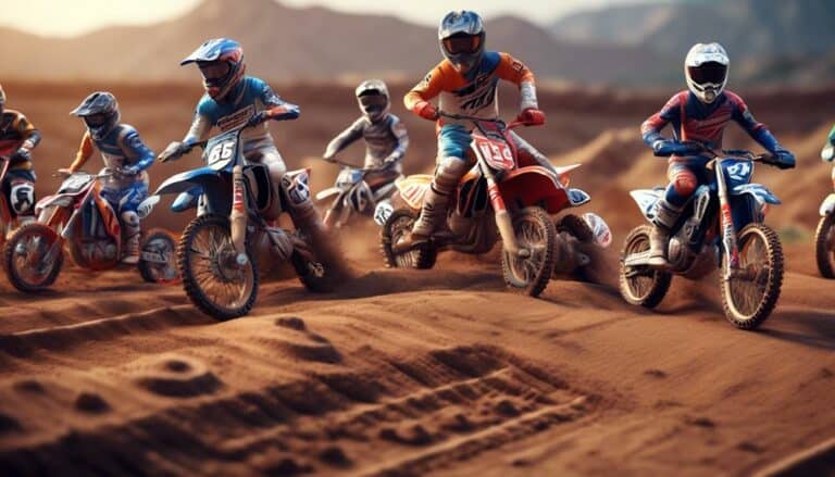 diverse range of dirt bikes