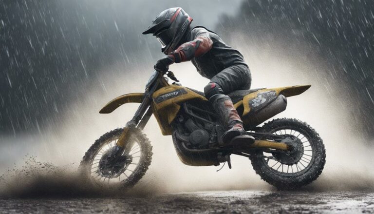 extreme weather dirt biking