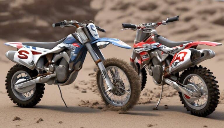 feature variations in dirt bikes