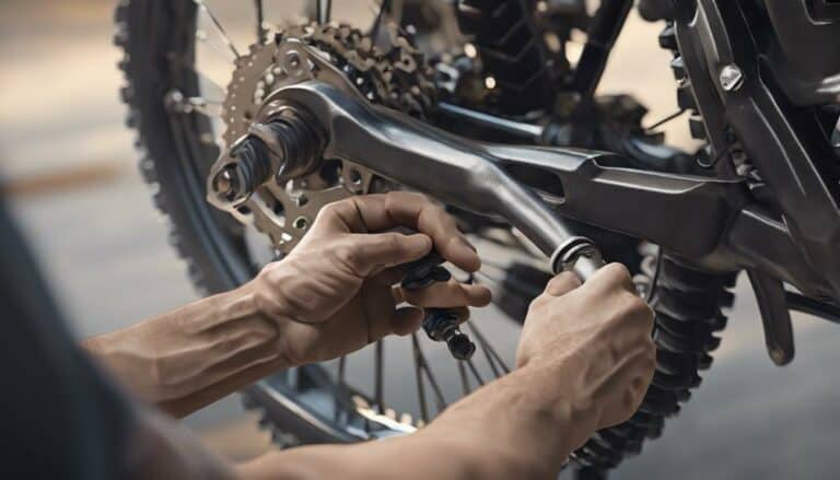 inspecting brake lever adjustments