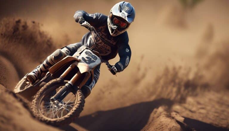 maintaining body position on dirt bike obstacles