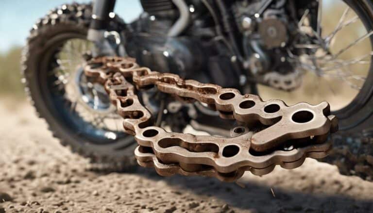 off road motorcycle chain maintenance