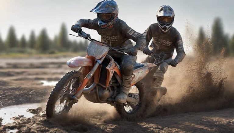 off road riding in mud