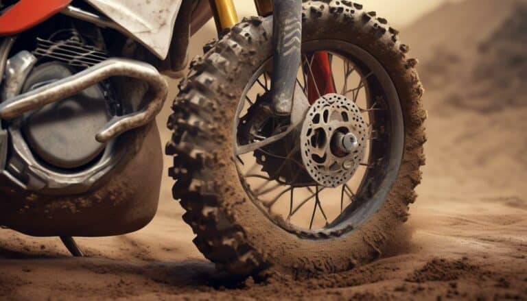 signs of dirt bike tire maintenance