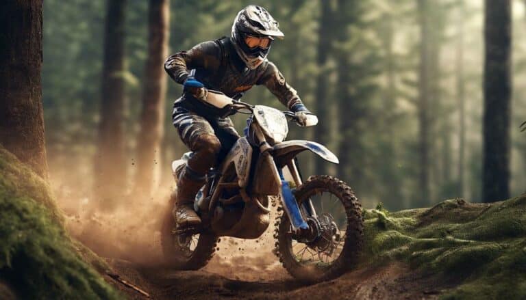 specialized gear for forested dirt biking