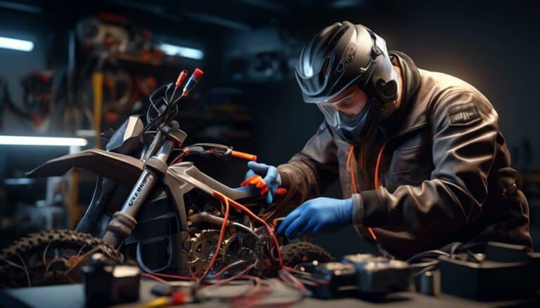 testing the stator in a dirt bike electrical system